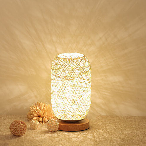 Rivo Tafellamp | Rotan en Hout, Japandi Design, Energiezuinig