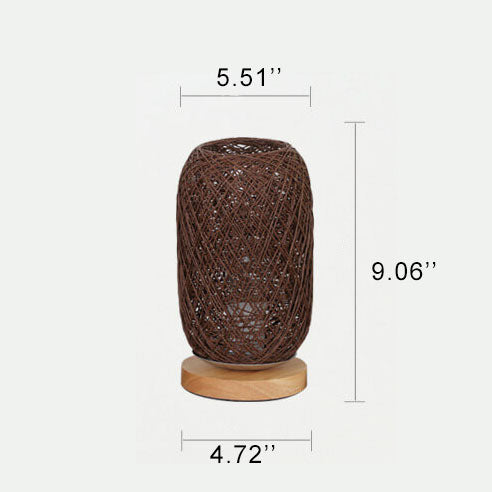 Rivo Tafellamp | Rotan en Hout, Japandi Design, Energiezuinig