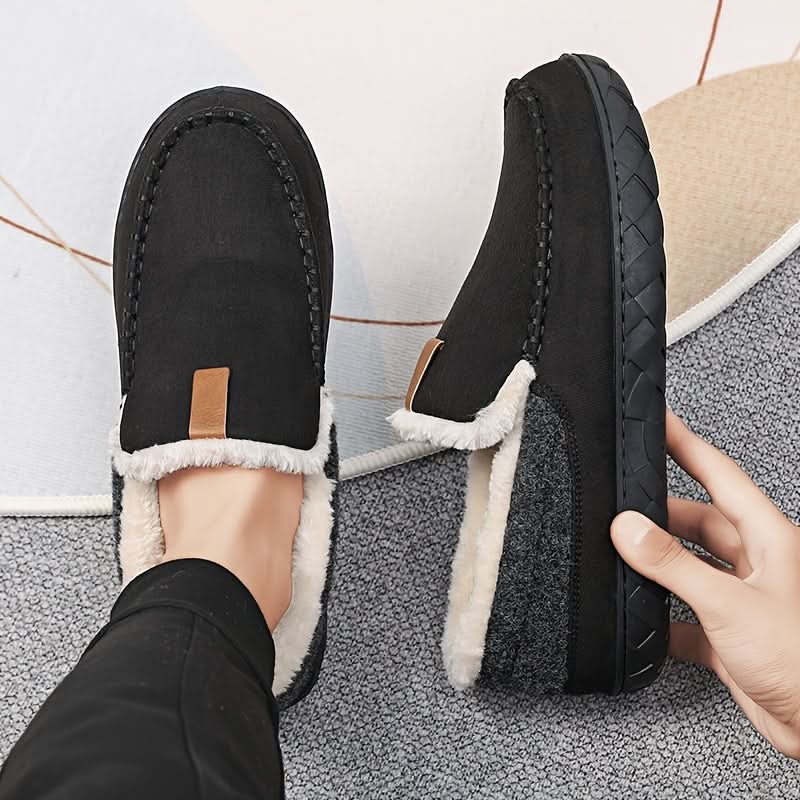 WoolWisp | Warme Comfortabele Synthetische Herenpantoffels Voor Binnen