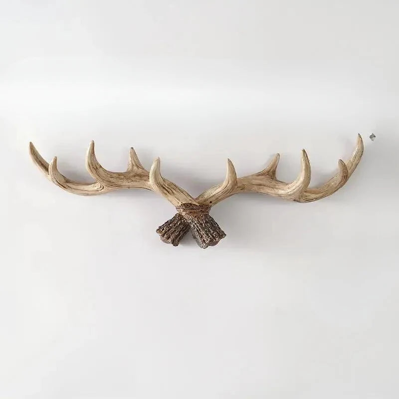 Cervano | Stijlvolle Decoratieve Resin Wandhaak met Gewei Design