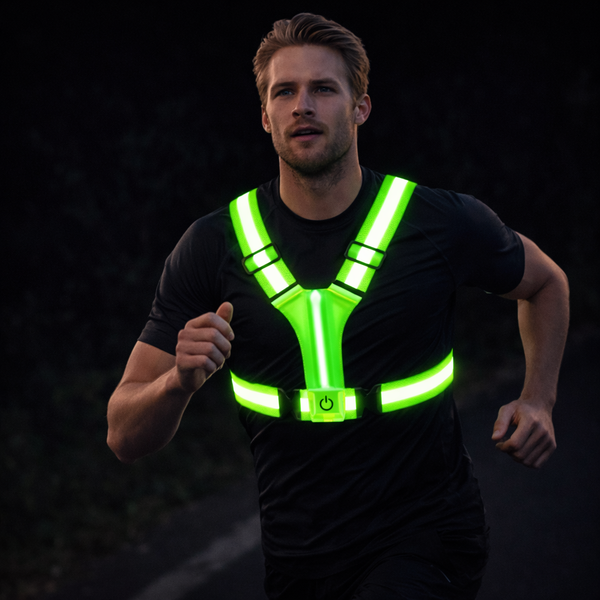 LED Hardloopvest – Oplaadbaar, Reflecterend, 360° Zichtbaar, Unisex