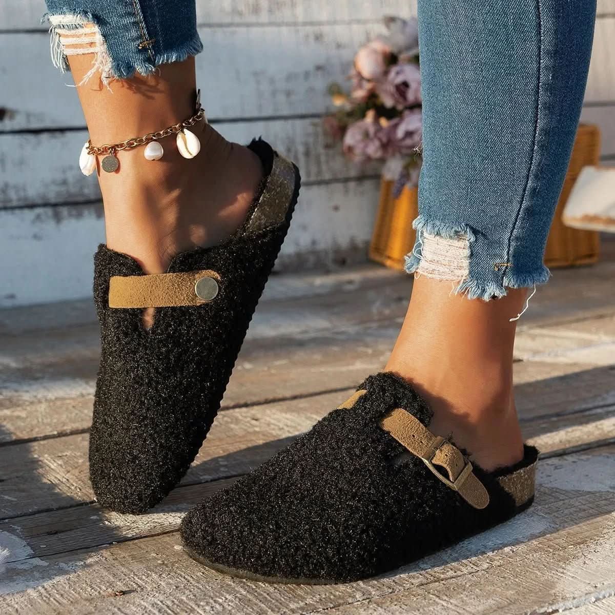 CozyWool | Zachte Warme Antislip Pantoffels Dames voor Binnengebruik