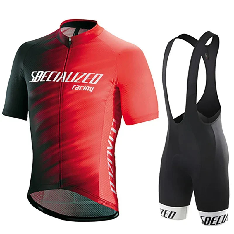 Heren Fietskleding Set Zomer – Wielertrui en Bib Shorts Ademend (Copy)