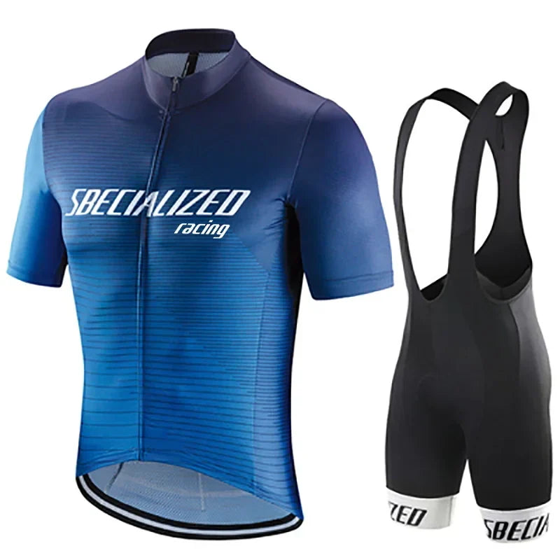 Heren Fietskleding Set Zomer – Wielertrui en Bib Shorts Ademend (Copy)