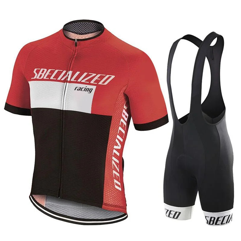 Heren Fietskleding Set Zomer – Wielertrui en Bib Shorts Ademend (Copy)