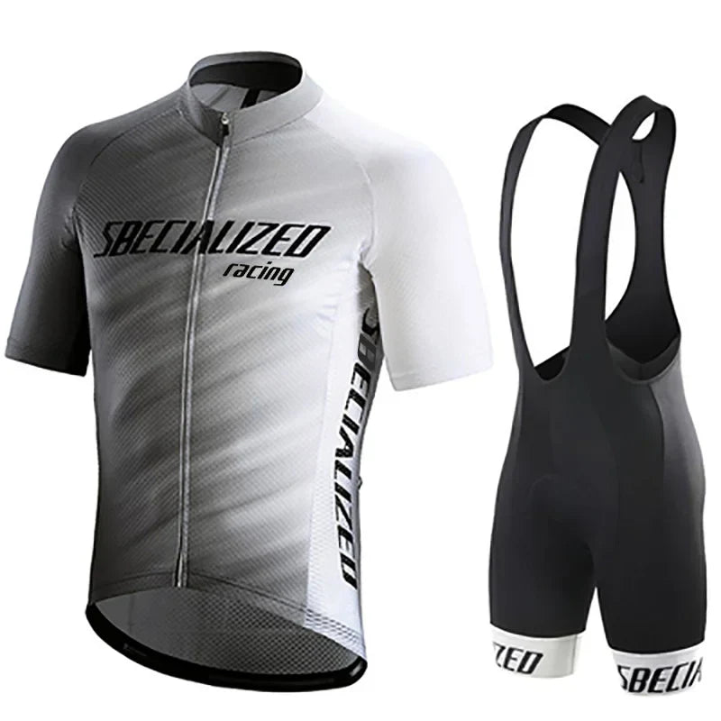 Heren Fietskleding Set Zomer – Wielertrui en Bib Shorts Ademend (Copy)