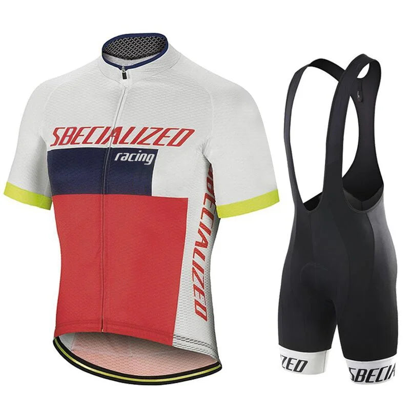 Heren Fietskleding Set Zomer – Wielertrui en Bib Shorts Ademend (Copy)