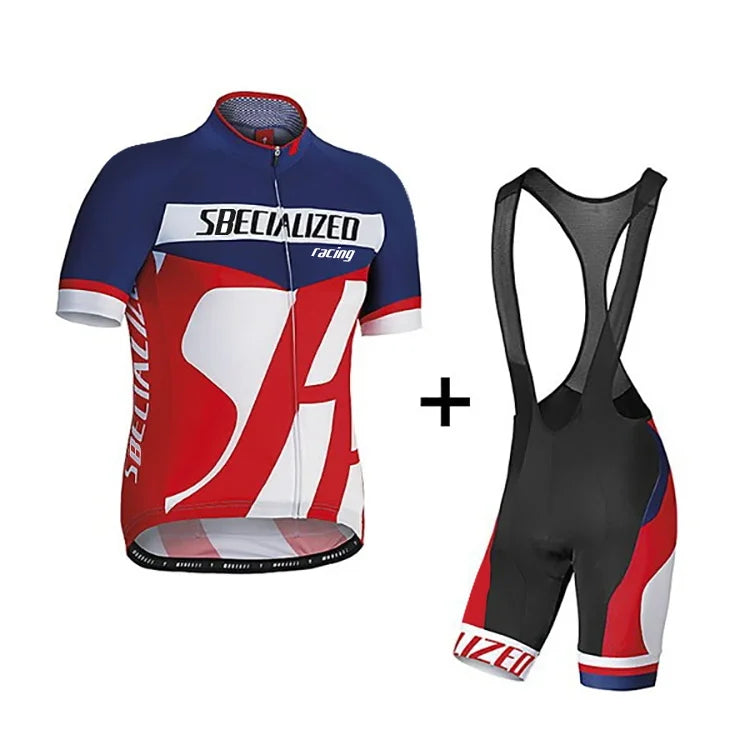 Heren Fietskleding Set Zomer – Wielertrui en Bib Shorts Ademend (Copy)