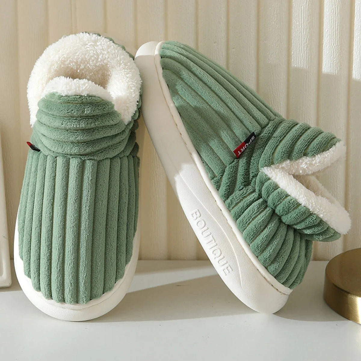ThermaLuxe | Comfortabele Warme Fleece Pantoffels Met Antislipzool Voor Binnen