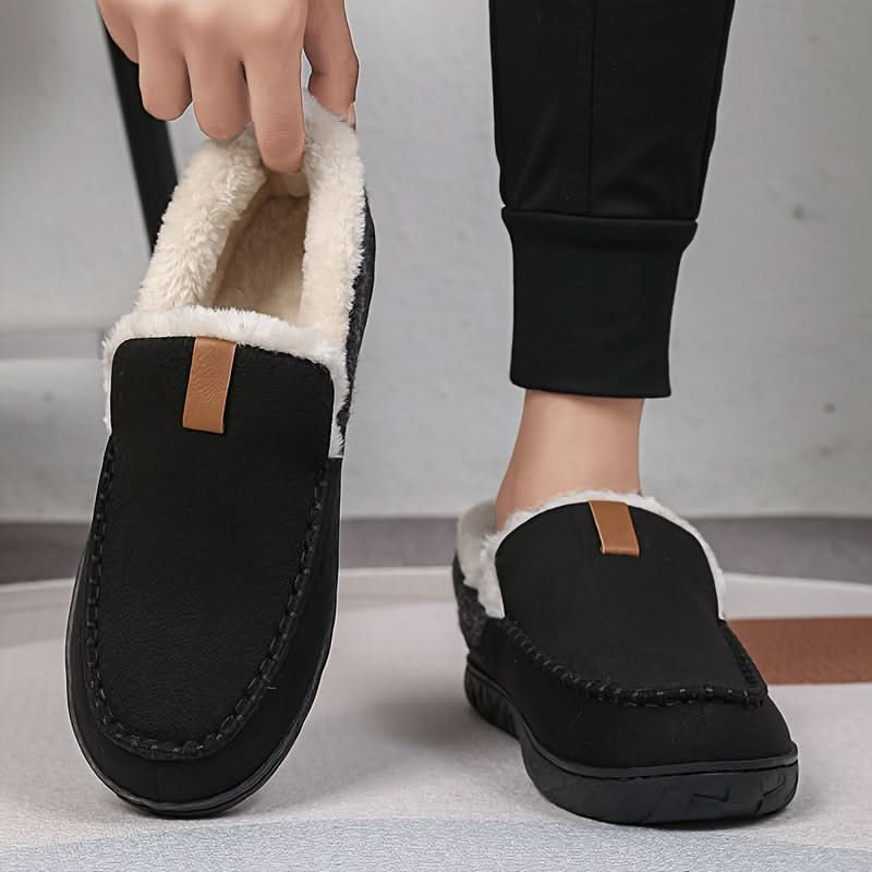 WoolWisp | Warme Comfortabele Synthetische Herenpantoffels Voor Binnen