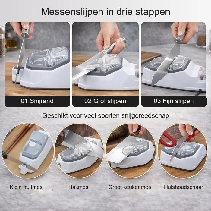 Vireon | Efficiënte Compacte Elektrische Messenslijper Met USB-Oplading